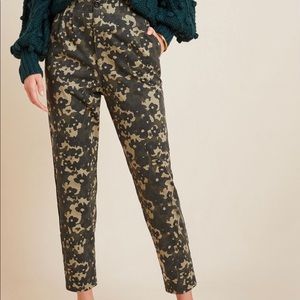 Amadi Floral Camo Trousers (Anthropologie)
